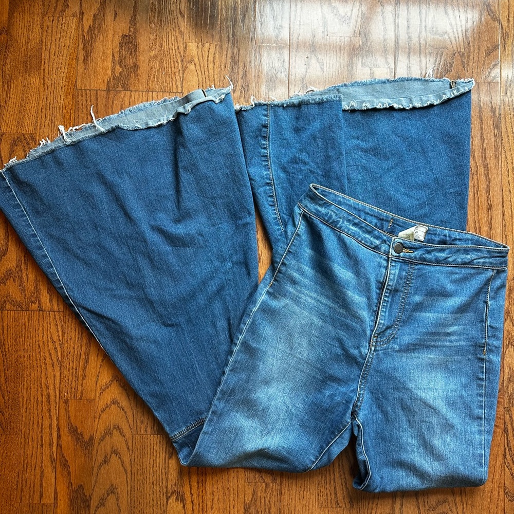 Free People Bell-bottom, flare Jeans